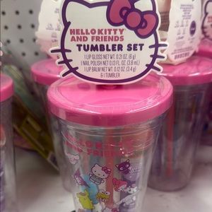 Hello Kitty Pink Tumbler Set